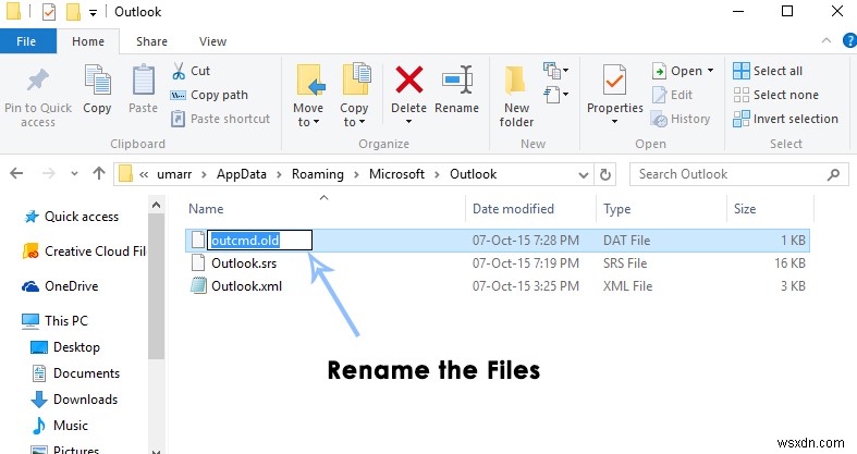 Khắc phục:Outlook bị treo với lỗi 0x80000003 (Không thể khởi chạy)