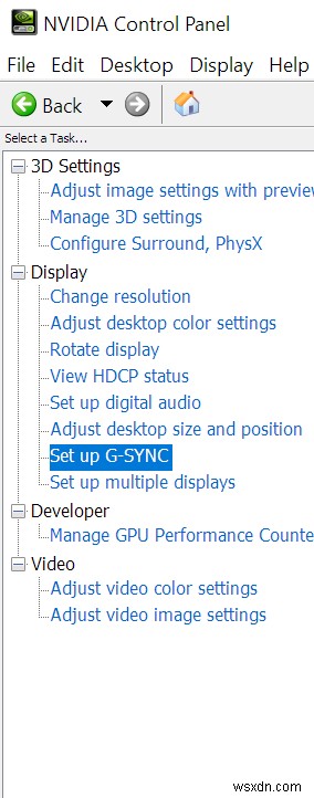 Cách bật và xác thực G-Sync trên màn hình chơi game FreeSync 