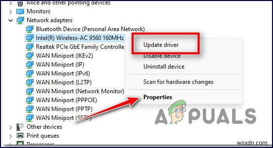 Intel (R) Wi-fi 6 AX201 160MHz không hoạt động? Đây là cách khắc phục! 