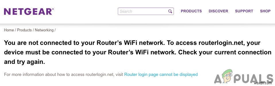 Khắc phục:Routerlogin.net không hoạt động (Netgear) 