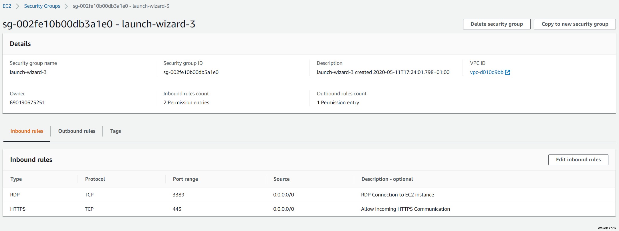 Cách định cấu hình quy tắc bảo mật trong Amazon EC2 Instance 