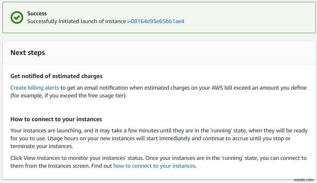 Cách tạo mẫu từ Amazon EC2 Instance 