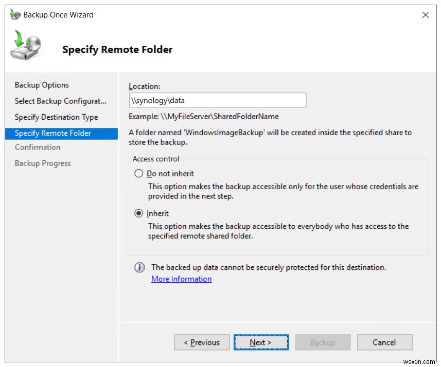 Cách thực hiện sao lưu và khôi phục trong Windows Server 2019 