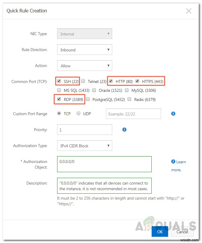 Cách định cấu hình WebServer (IIS) hoặc Apache trên Alibaba Cloud ‘Elastic Compute Service’? 