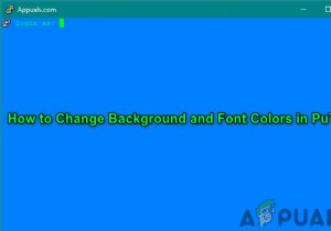 Tùy chỉnh PuTTy:Thay đổi màu nền và phông chữ trong PuTTy 