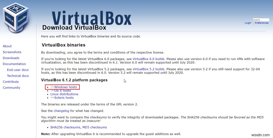 Cách cài đặt Oracle VM VirtualBox trên Windows 10 