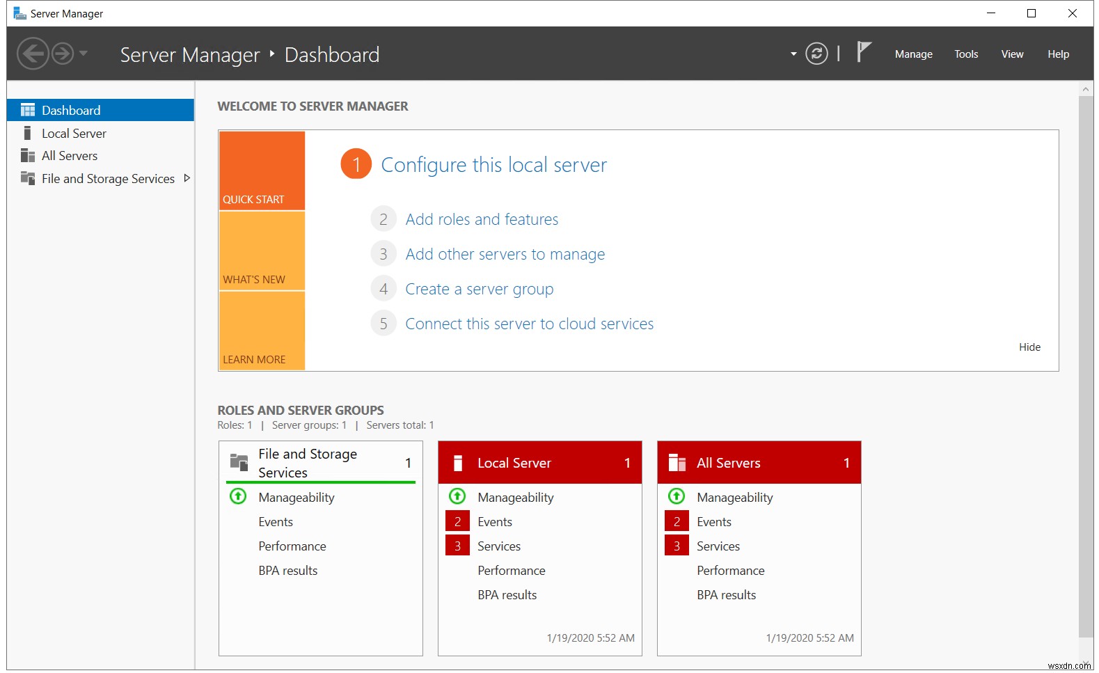 Cài đặt Hyper-V Role trong Windows Server 2019 