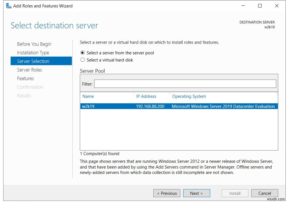 Cài đặt Hyper-V Role trong Windows Server 2019 