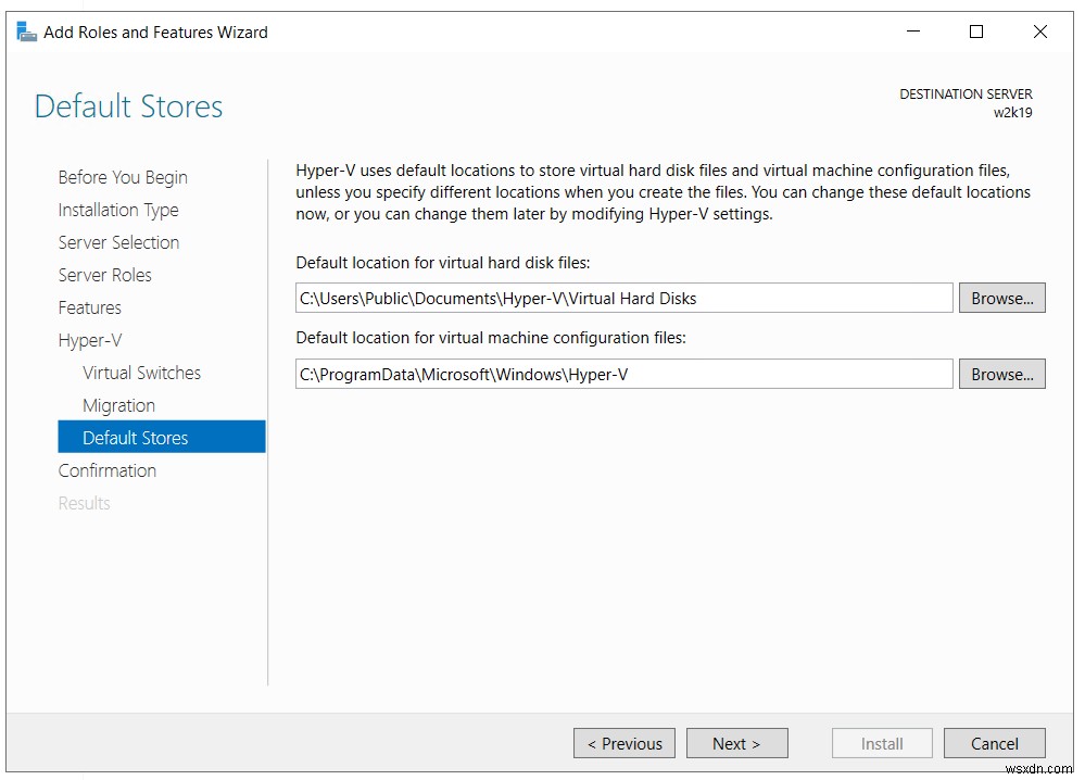 Cài đặt Hyper-V Role trong Windows Server 2019 