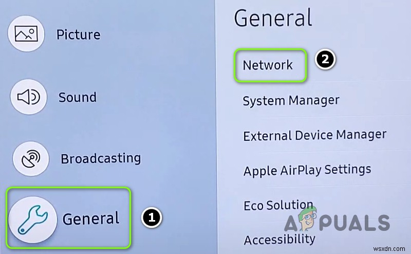 Khắc phục:TV Samsung không kết nối với Wifi 