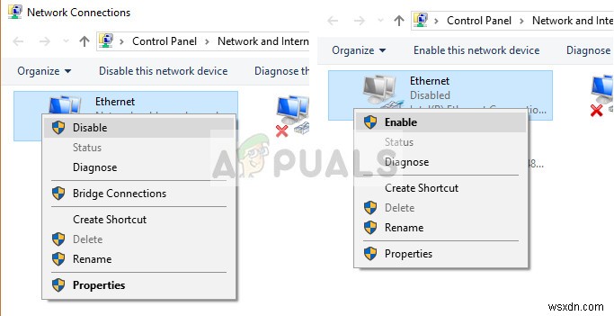 Khắc phục:Ethernet không có cấu hình IP hợp lệ trên Windows 