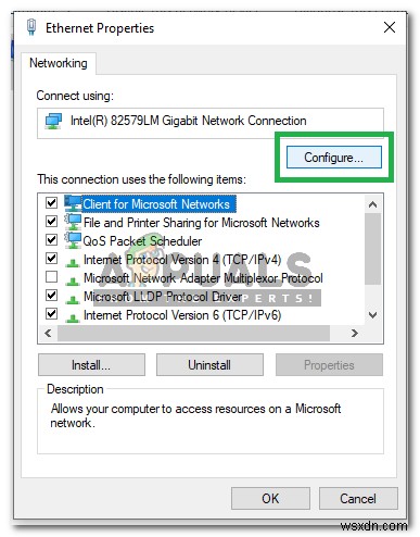 Khắc phục:Ethernet không có cấu hình IP hợp lệ trên Windows 