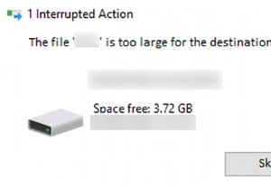 Khắc phục:Lỗi “Tệp quá lớn đối với hệ thống tệp đích” trên Windows 