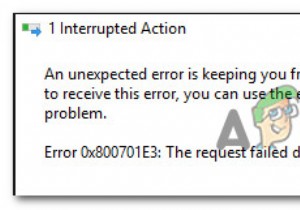 Khắc phục:Lỗi 0x800701E3 trên Windows 7, 8.1, 10 