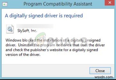 Khắc phục:Windows yêu cầu trình điều khiển được ký kỹ thuật số Windows 7, 8 và 10 