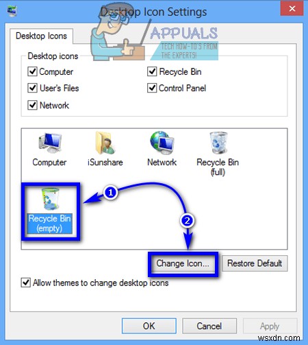 Cách thay đổi biểu tượng thùng rác trên Windows 7, 8, 8.1 và 10 