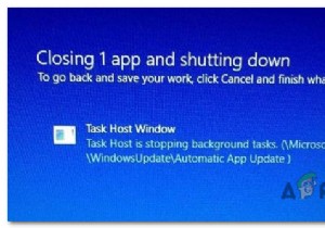 Khắc phục:Ngăn chặn cửa sổ máy chủ tác vụ tắt trong Windows 7/8/10 