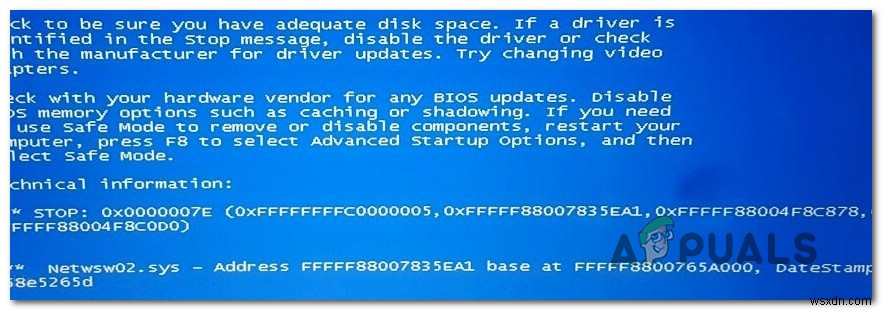 Làm thế nào để sửa lỗi BSOD ngẫu nhiên do Netwsw02.sys gây ra? 