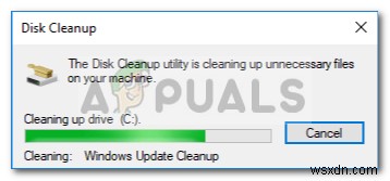 Khắc phục:Dọn dẹp Đĩa bị kẹt tại  Dọn dẹp cập nhật Windows  