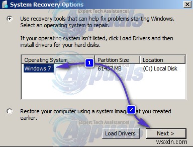 Cách thực hiện:Startup Repair trong Windows 7 