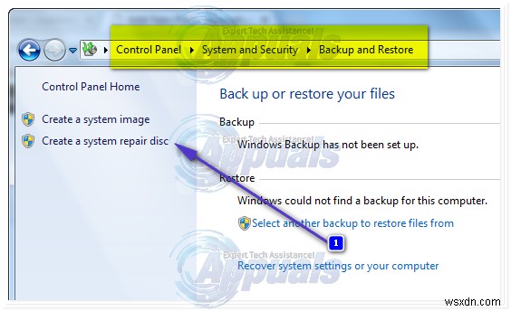 Cách thực hiện:Startup Repair trong Windows 7 