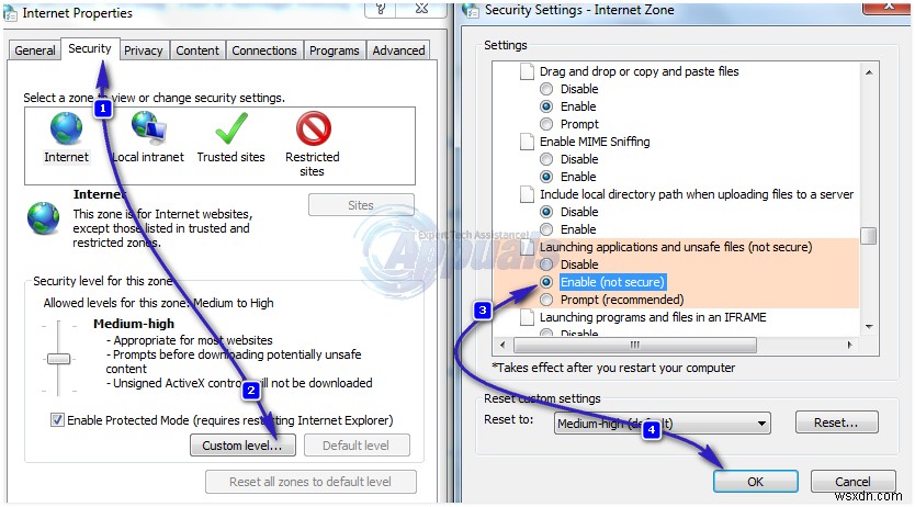 Cách tắt “Mở tệp - Cảnh báo bảo mật” trong Windows 7 