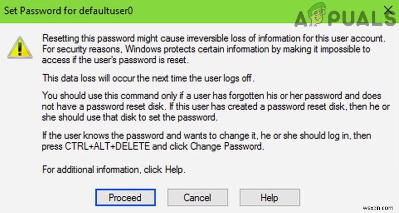 Làm thế nào để loại bỏ mật khẩu Defaultuser0 trên Windows? 