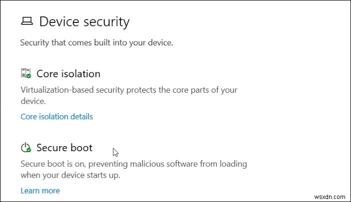 Làm cách nào để ẩn Vùng bảo mật thiết bị trong Windows 10? 