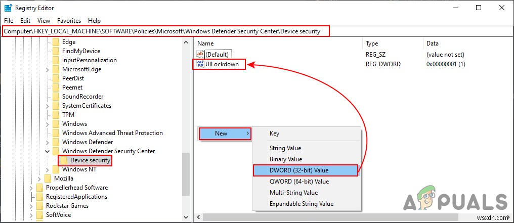 Làm cách nào để ẩn Vùng bảo mật thiết bị trong Windows 10? 