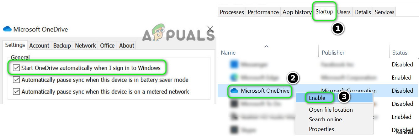 Khắc phục:Thiếu biểu tượng OneDrive khỏi thanh tác vụ trong Windows 10 