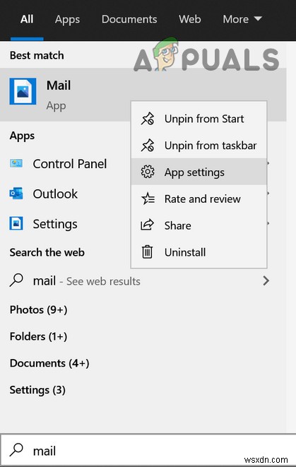 Cách thay đổi tên hiển thị trên ứng dụng thư trong Windows 10 