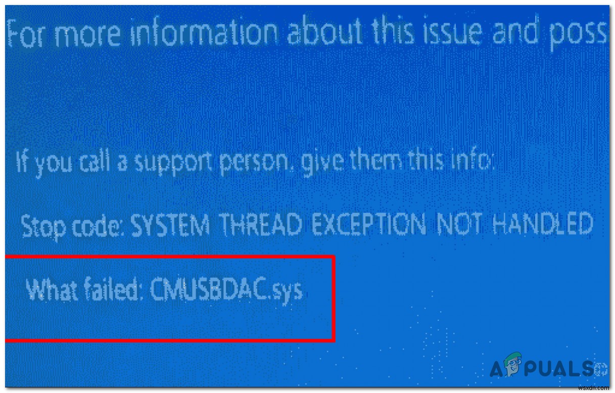Làm thế nào để sửa lỗi màn hình xanh chết chóc CMUSBDAC.sys trên Windows 10? 