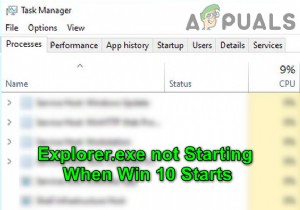 [FIX] Explorer.exe không khởi động khi Windows 10 khởi động 