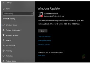 Làm thế nào để khắc phục lỗi cập nhật Windows 10 0x800703ee? 