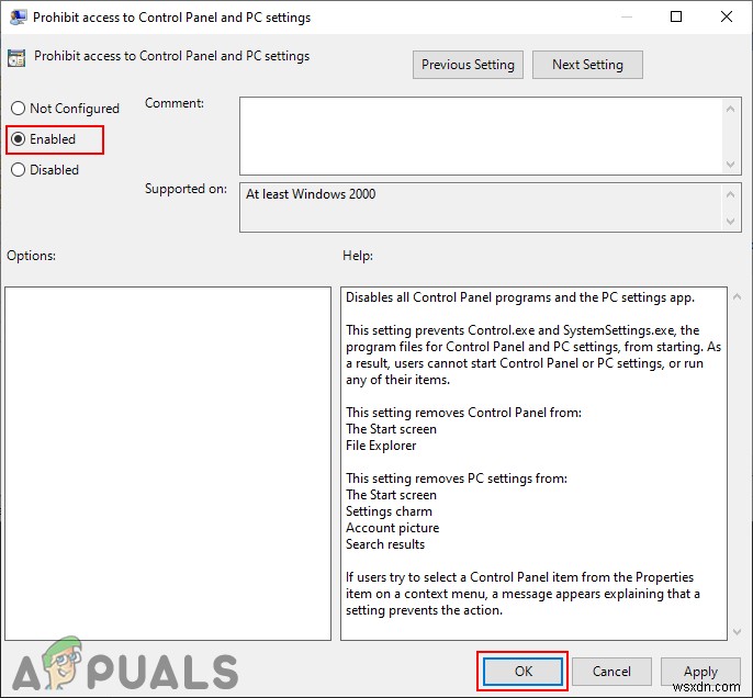 Làm cách nào để tắt quyền truy cập vào bảng điều khiển và ứng dụng cài đặt trong Windows 10? 