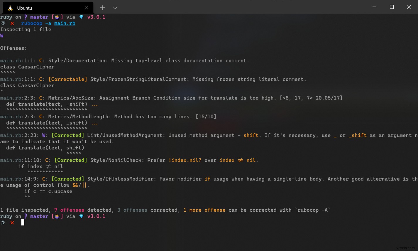 Linting và tự động định dạng mã Ruby với RuboCop 