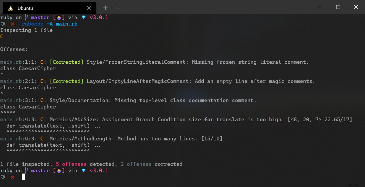 Linting và tự động định dạng mã Ruby với RuboCop 