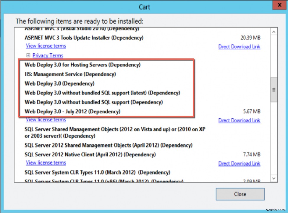 Các bước để di chuyển nhiều trang web IIS 