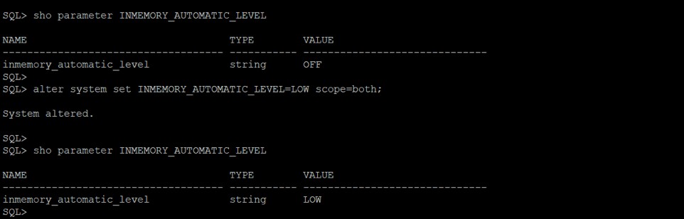 Cơ sở dữ liệu Oracle v18c tự động trong bộ nhớ 