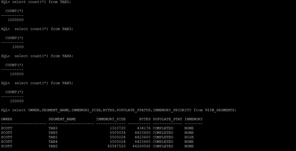 Cơ sở dữ liệu Oracle v18c tự động trong bộ nhớ 