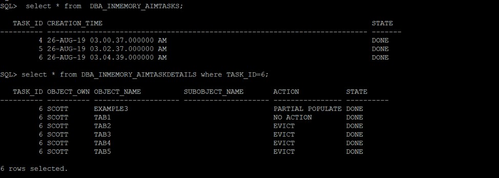 Cơ sở dữ liệu Oracle v18c tự động trong bộ nhớ 