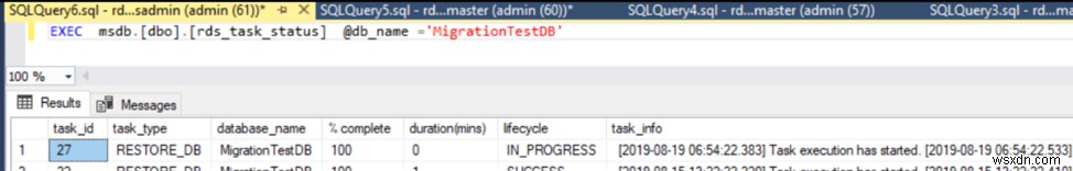 Di chuyển cơ sở dữ liệu SQL Server sang phiên bản AWS RDS 