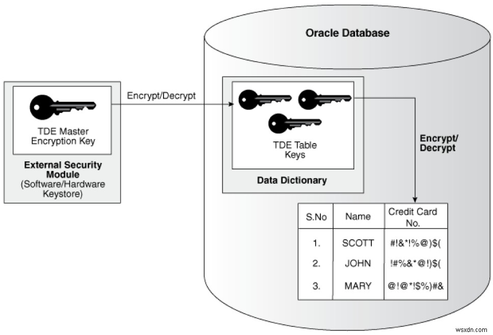 Bảo mật cơ sở dữ liệu Oracle bằng cách sử dụng Mã hóa dữ liệu minh bạch 