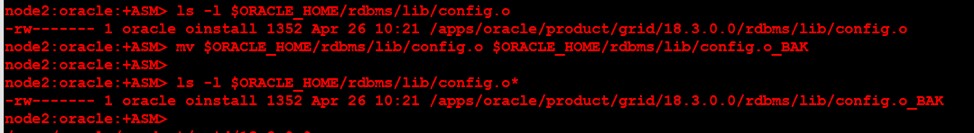 Liên kết lại cơ sở hạ tầng lưới Oracle v18c cho các tệp nhị phân cụm và cơ sở dữ liệu 