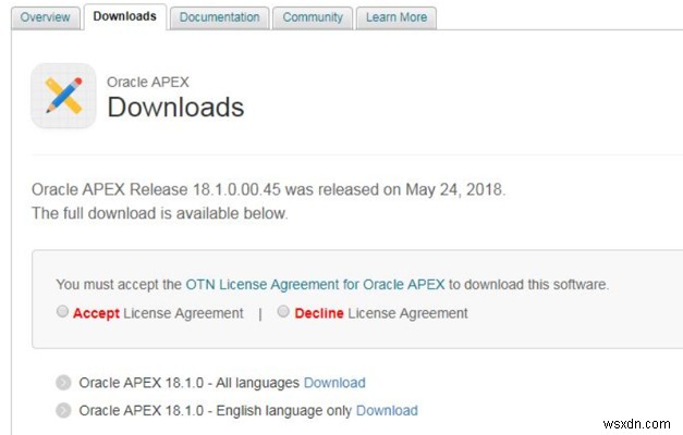 Giới thiệu Oracle Application Express 