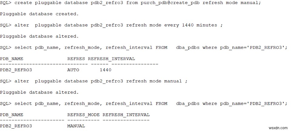 Sử dụng tính năng sao chép có thể làm mới Cơ sở dữ liệu Oracle — Phần thứ hai:Trình diễn 