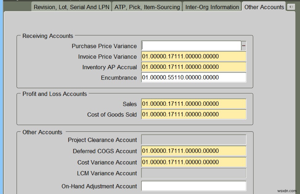 Kế toán giá vốn hàng bán hoãn lại của Oracle 