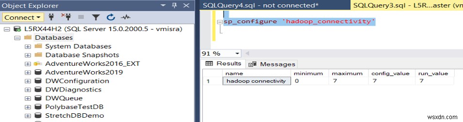 Sự cố thiết lập SQL PolyBase 