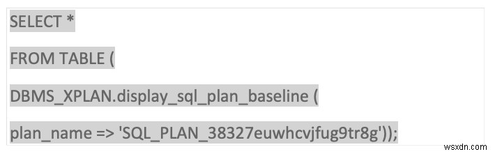 Cấu hình và đường cơ sở của Oracle SQL 