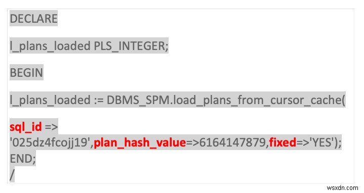 Cấu hình và đường cơ sở của Oracle SQL 